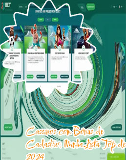 Jogo com bonus no cadastro